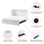 Key West Murphy Cabinet Bed with Pullout Drawer