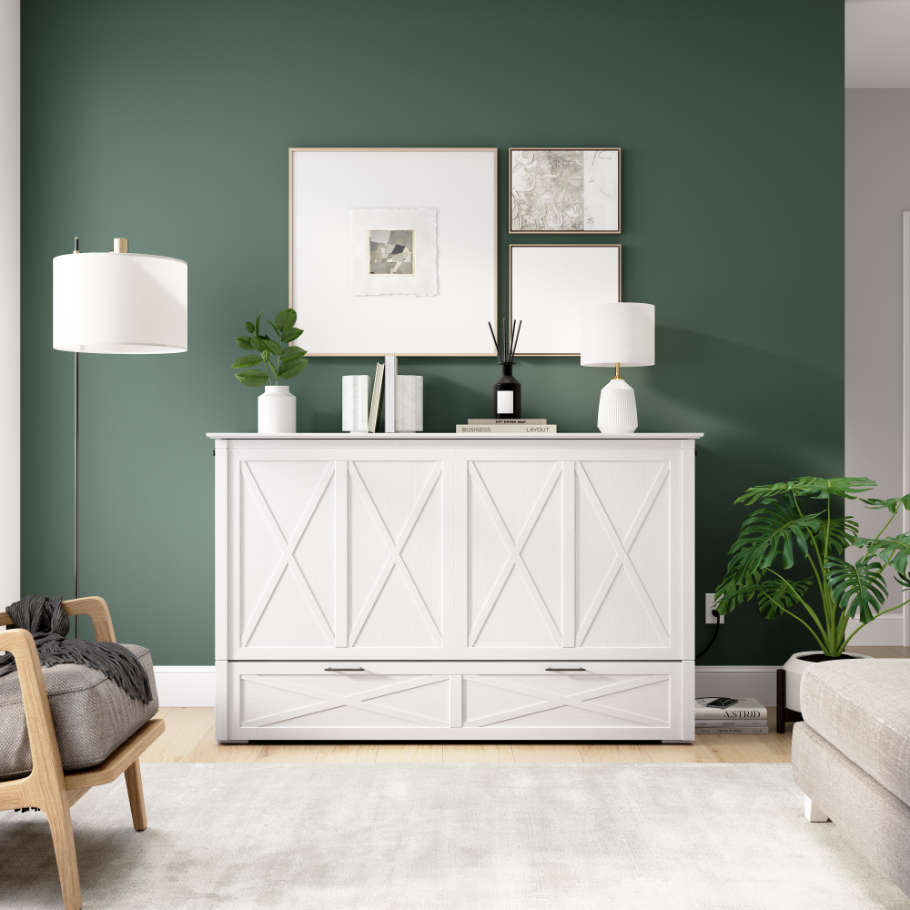 Key West Murphy Cabinet Bed with Pullout Drawer