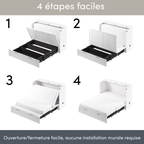 Key West Murphy Cabinet Bed with Pullout Drawer
