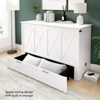 Key West Murphy Cabinet Bed with Pullout Drawer