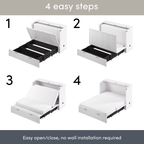 Key West Murphy Cabinet Bed with Pullout Drawer