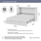 Key West Murphy Cabinet Bed with Pullout Drawer