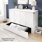 Key West Murphy Cabinet Bed with Pullout Drawer