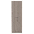 71" Light Gray Wood Pantry Or Storage Closet