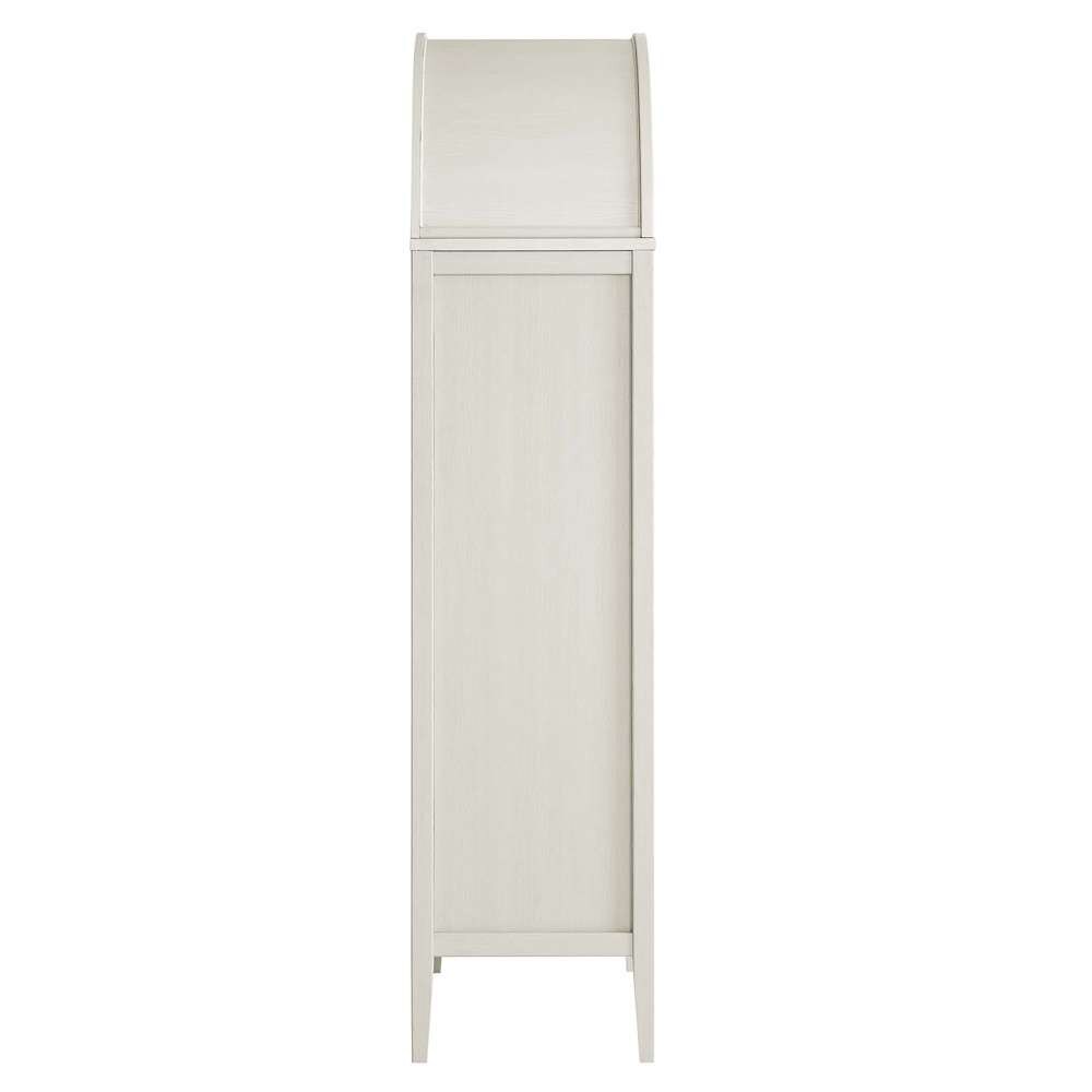 Nolan Tall Storage Display Cabinet EEI-6639-WHI-OAK in White Oak