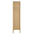 Tessa Tall Storage Display Cabinet EEI-6638-OAK in Oak