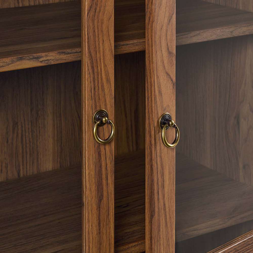 Tessa Tall Storage Display Cabinet EEI-6638-WAL in Walnut