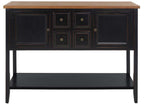 Charlotte Sideboard AMH6517D in Black / Oak