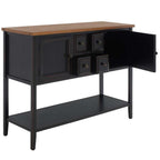 Charlotte Sideboard AMH6517D in Black / Oak