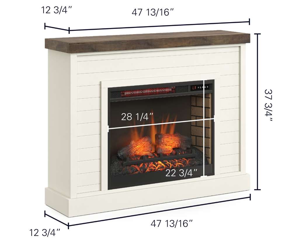 Washington 48in Farmhouse Fireplace Mantel WA5110.BJW