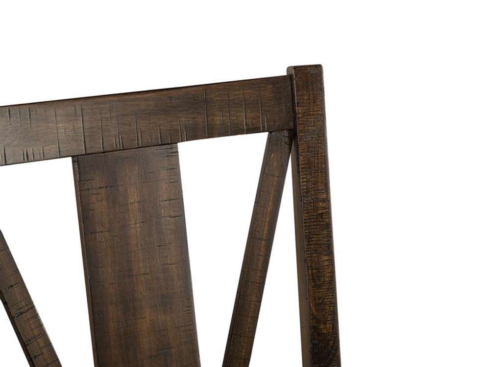 Wood Counter Chair w/Upholstered Seat Set of 2 D4399-82