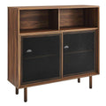 Kurtis 47in Display Cabinet EEI-6237-WAL in Walnut
