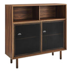 Kurtis 47in Display Cabinet EEI-6237-WAL in Walnut