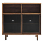 Kurtis 47in Display Cabinet EEI-6237-WAL in Walnut
