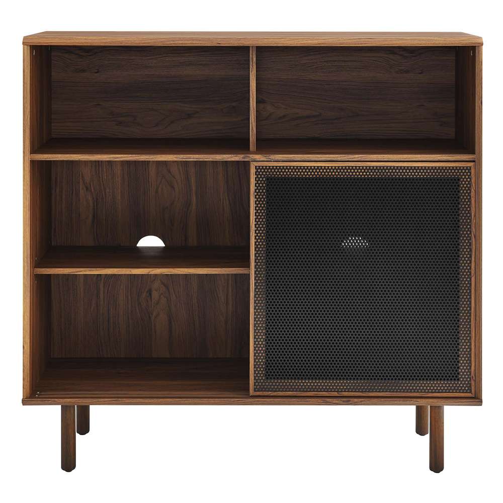 Kurtis 47in Display Cabinet EEI-6237-WAL in Walnut