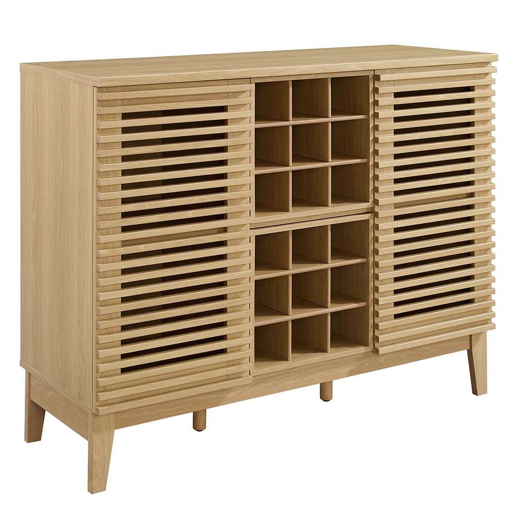 Render Bar Cabinet EEI-6156-OAK in Oak