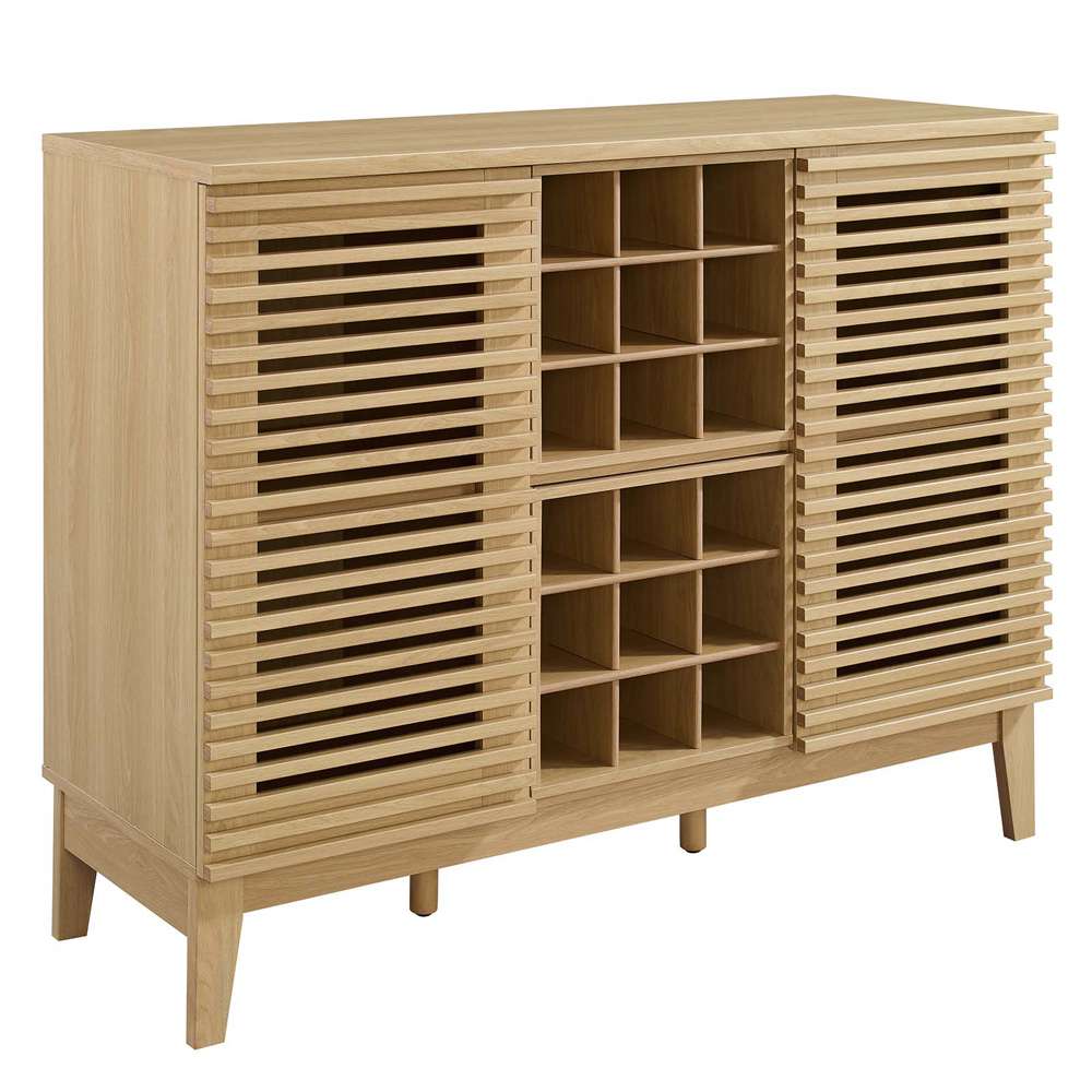 Render Bar Cabinet EEI-6156-OAK in Oak