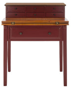 American Home Abigail Fold Down Desk in Cherry and Oak
