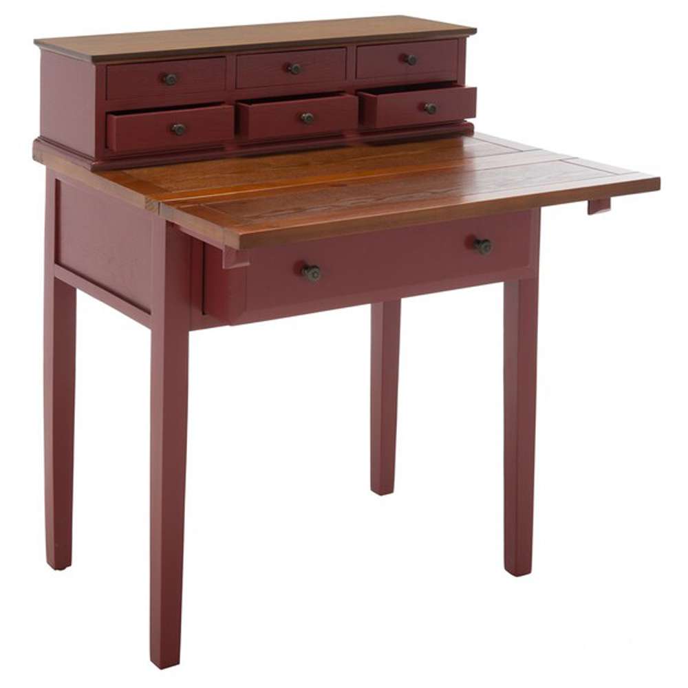American Home Abigail Fold Down Desk in Cherry and Oak