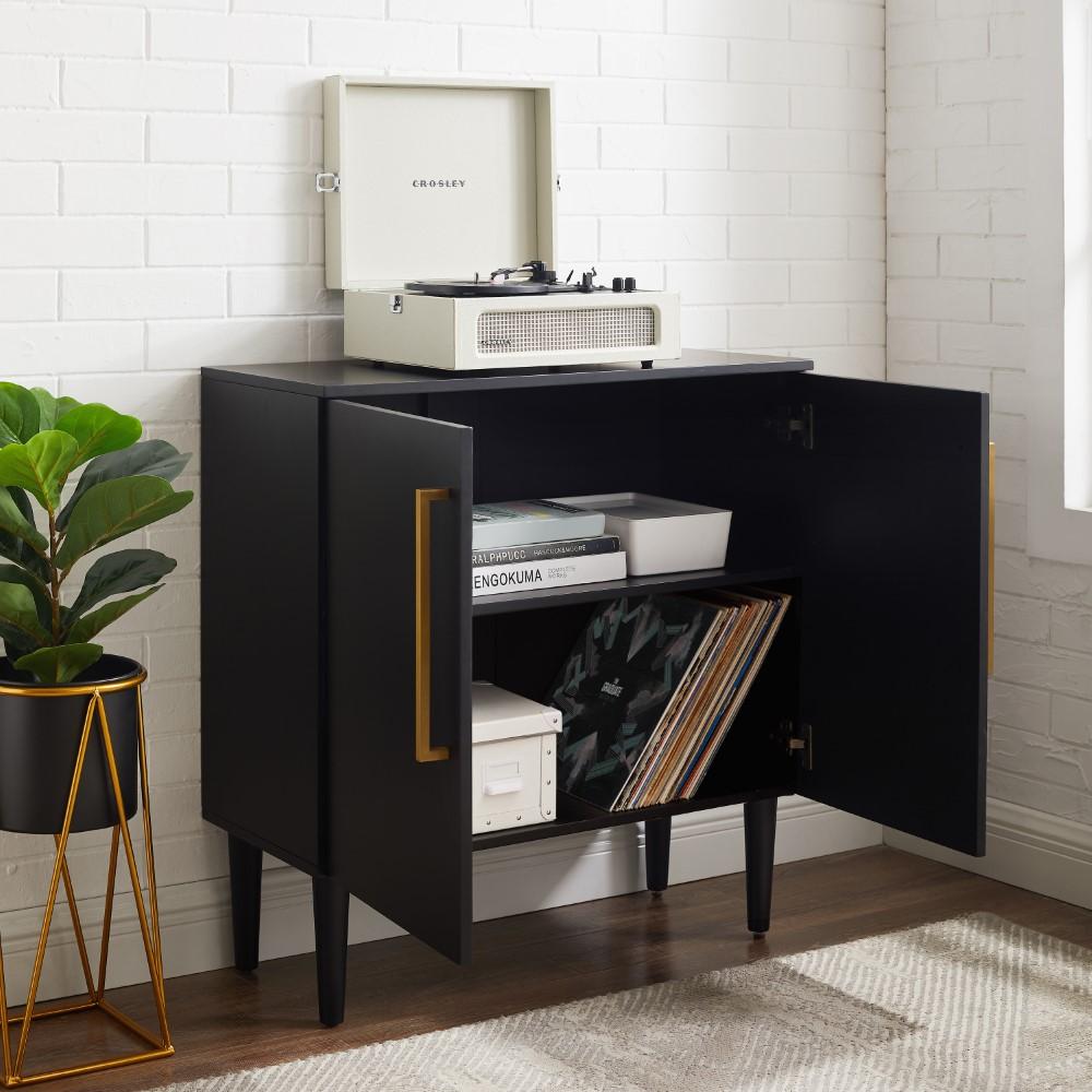 Everett Console Cabinet CF6122-MB in Matte Black