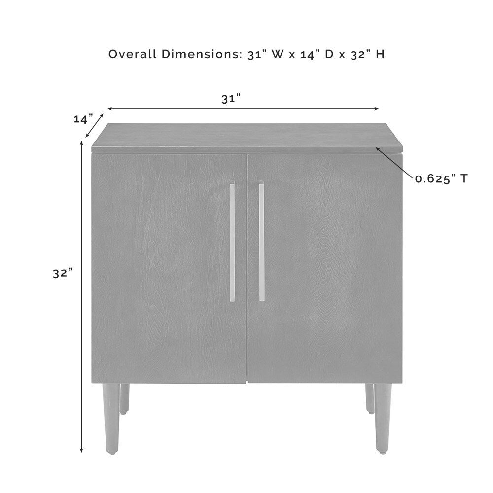 Everett Console Cabinet CF6122-MB in Matte Black