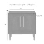 Everett Console Cabinet CF6122-MB in Matte Black