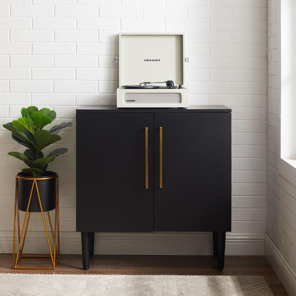 Everett Console Cabinet CF6122-MB in Matte Black
