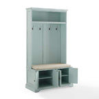 Holbrook Hall Tree CF6039-BL in Distressed Seafoam Blue/Oatmeal