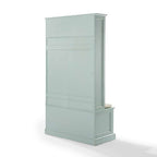 Holbrook Hall Tree CF6039-BL in Distressed Seafoam Blue/Oatmeal