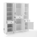 Tara 3 Piece Pantry Set KF33006WH in Distressed White