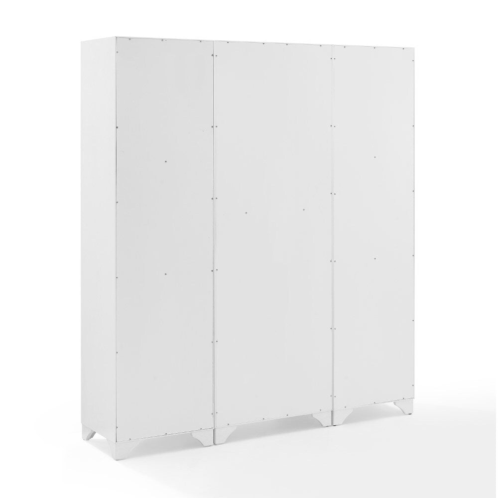 Tara 3 Piece Pantry Set KF33006WH in Distressed White