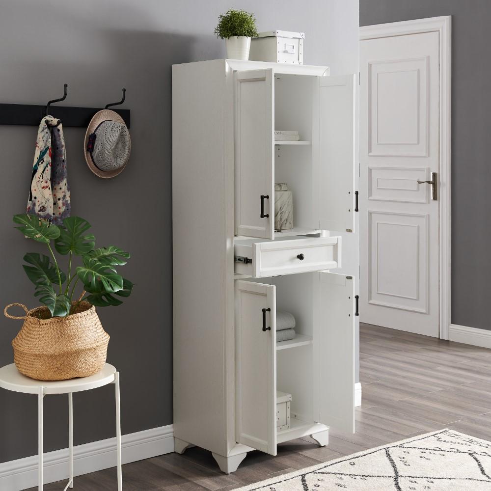 Tara Pantry CF3111-WH in Distressed White