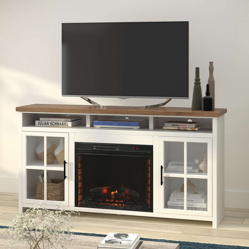 Hampton 74in Fireplace TV Stand HT5110.BJW
