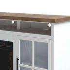 Hampton 74in Fireplace TV Stand HT5110.BJW