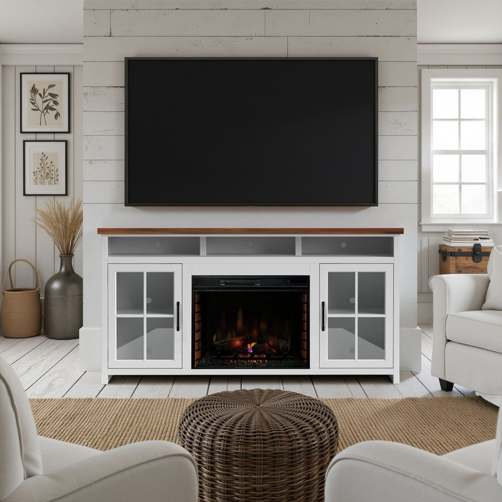 Hampton 74in Fireplace TV Stand HT5110.BJW