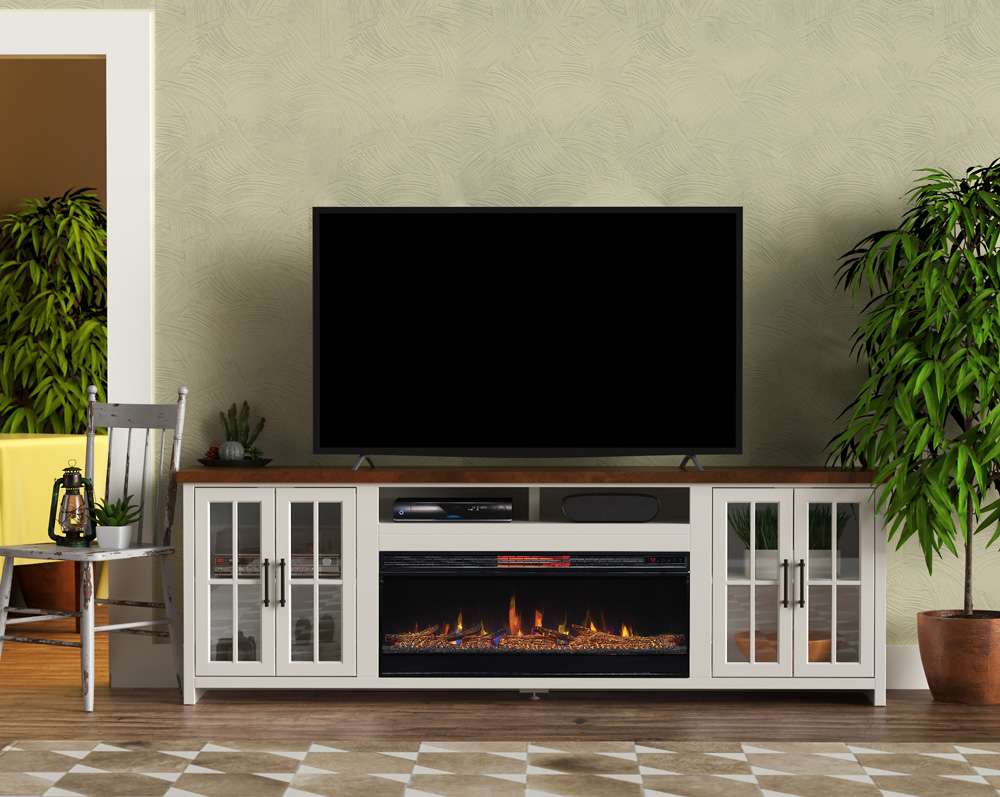 Hampton 97in Fireplace TV Stand HT5410.BJW