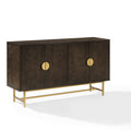 Blair Sideboard CF4220-BR in Dark Brown/Gold