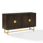 Blair Sideboard CF4220-BR in Dark Brown/Gold
