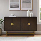 Blair Sideboard CF4220-BR in Dark Brown/Gold