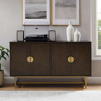 Blair Sideboard CF4220-BR in Dark Brown/Gold