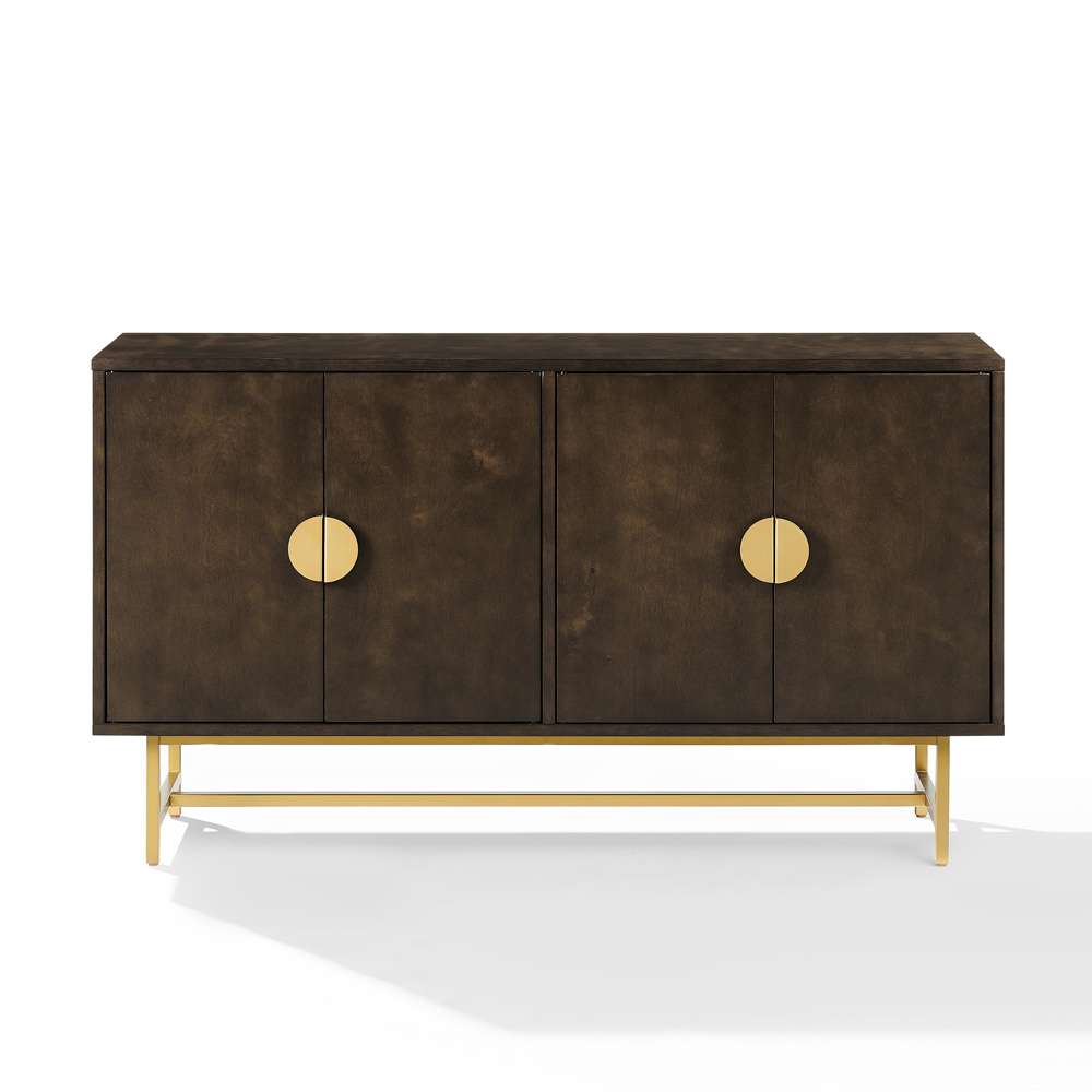 Blair Sideboard CF4220-BR in Dark Brown/Gold