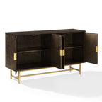 Blair Sideboard CF4220-BR in Dark Brown/Gold