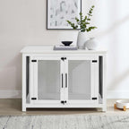 Dane Credenza Dog Crate CF4504-WH in White