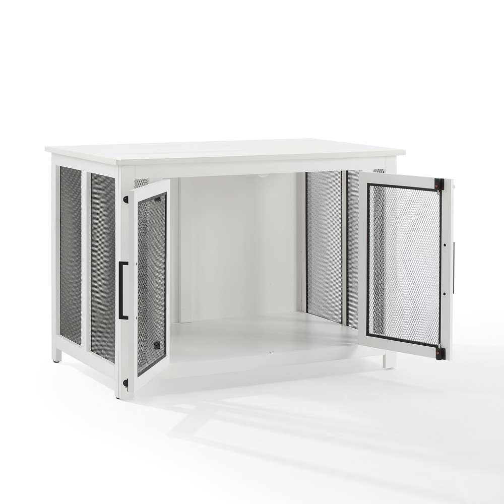Dane Credenza Dog Crate CF4504-WH in White