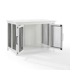 Dane Credenza Dog Crate CF4504-WH in White