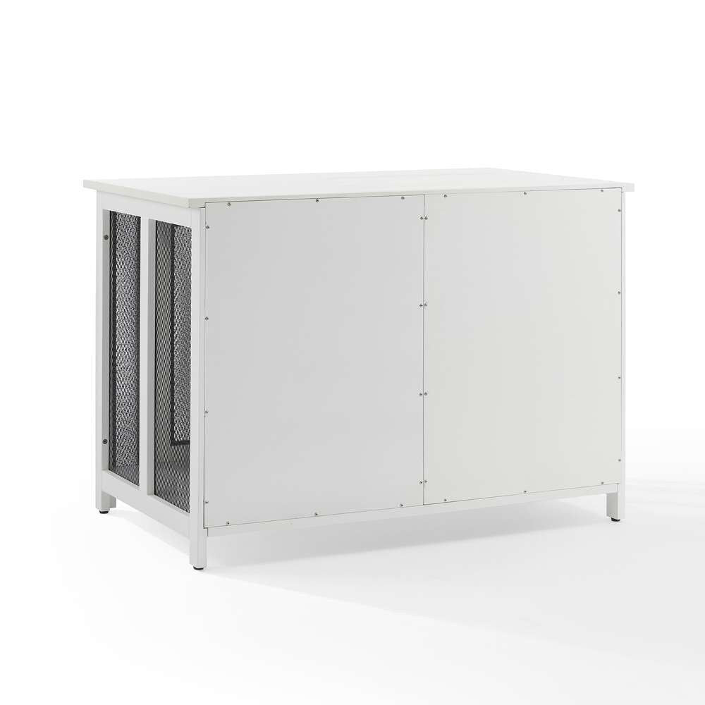 Dane Credenza Dog Crate CF4504-WH in White