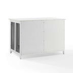 Dane Credenza Dog Crate CF4504-WH in White
