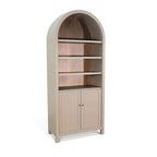 Arched Display Cabinet with Doors 2116PV in Pavestone