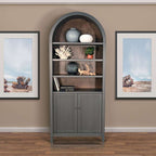 Arched Display Cabinet with Doors 2116UB in Urban Bronze
