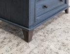 Toscana 1 Drawer 2 Glass Doors Cabinet IFD1601CABBL in Blue